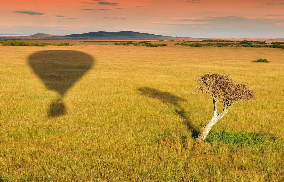 Ballon fahren in Kenia